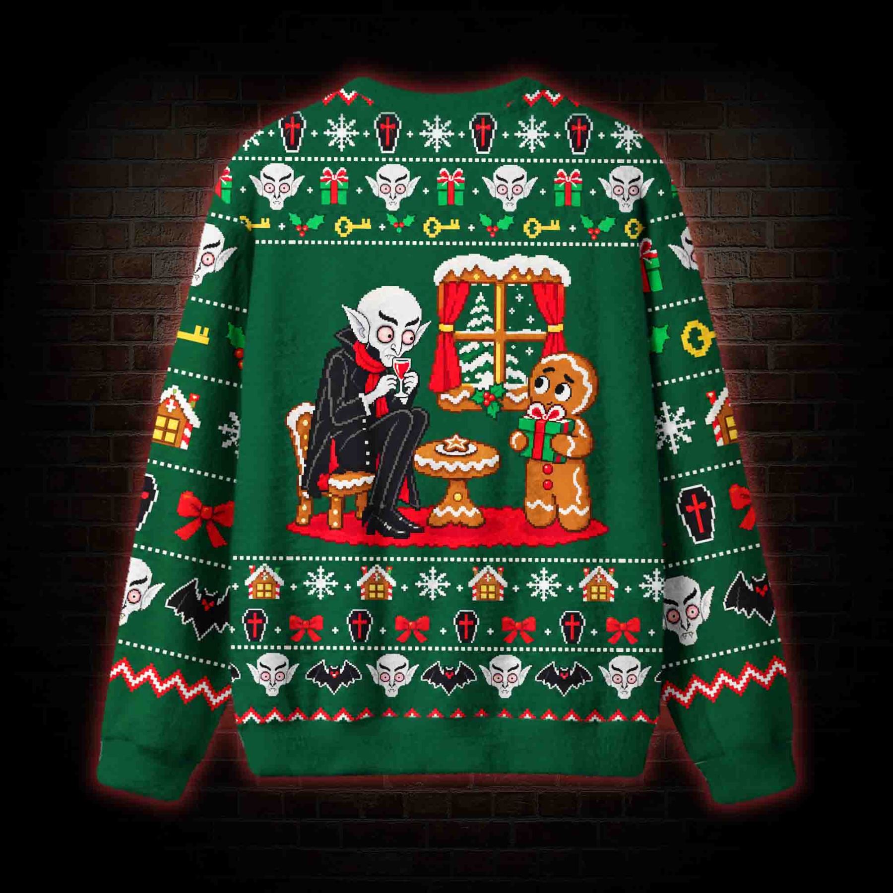Vampire Christmas Ugly Sweatshirts