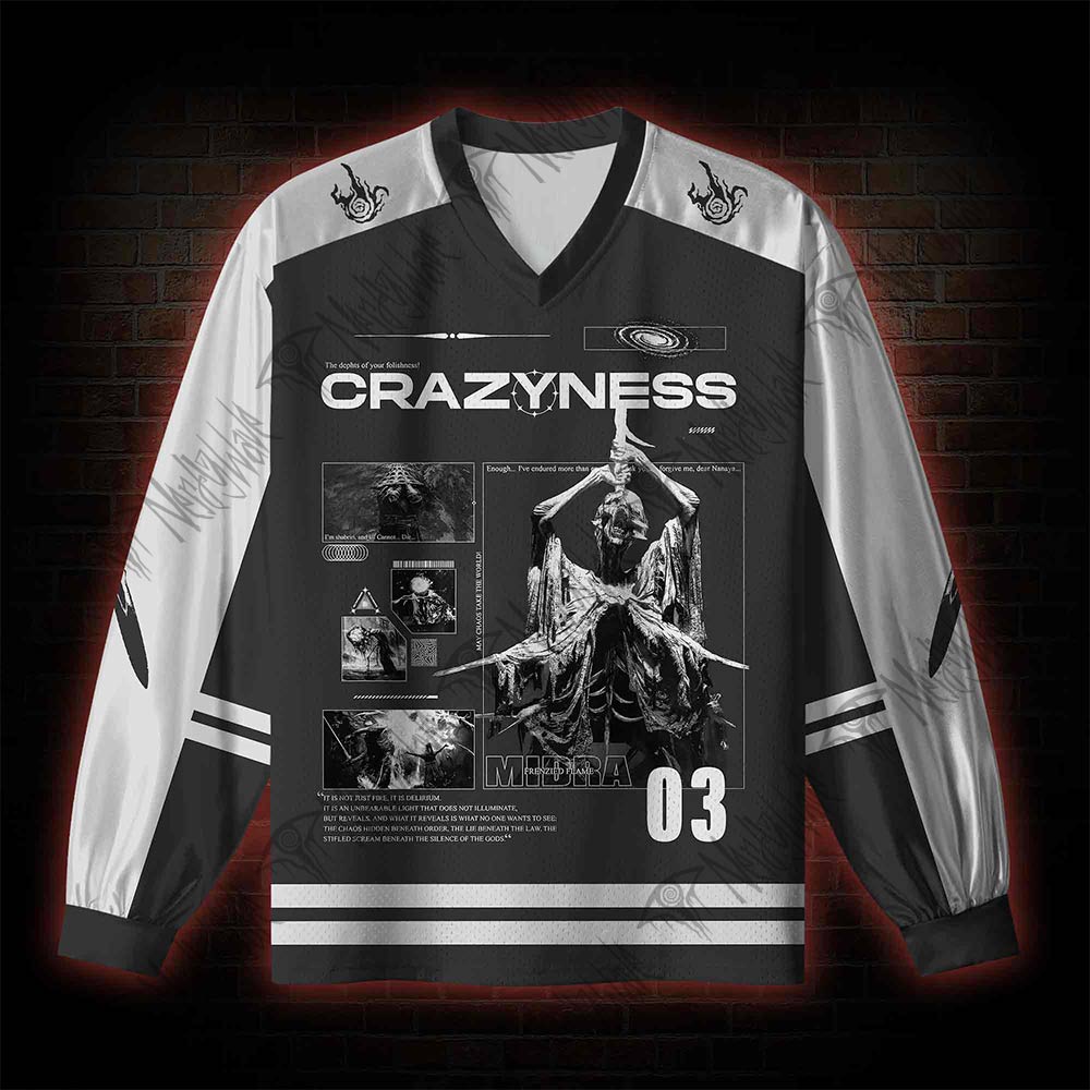 Crazyness V-Neck Long Sleeve Jersey
