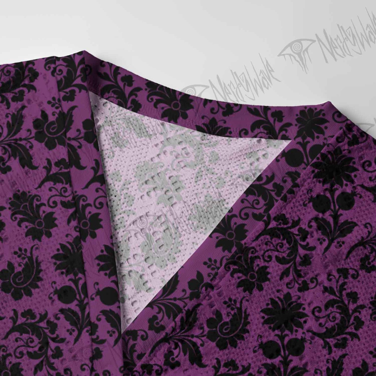 Black Floral Pointelle Cardigan
