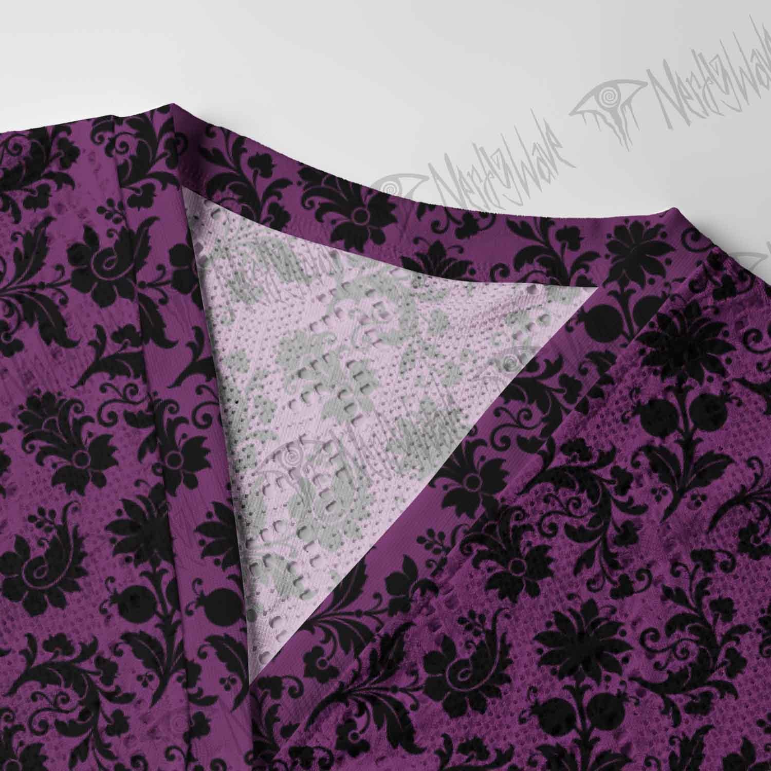 Black Floral Pointelle Cardigan