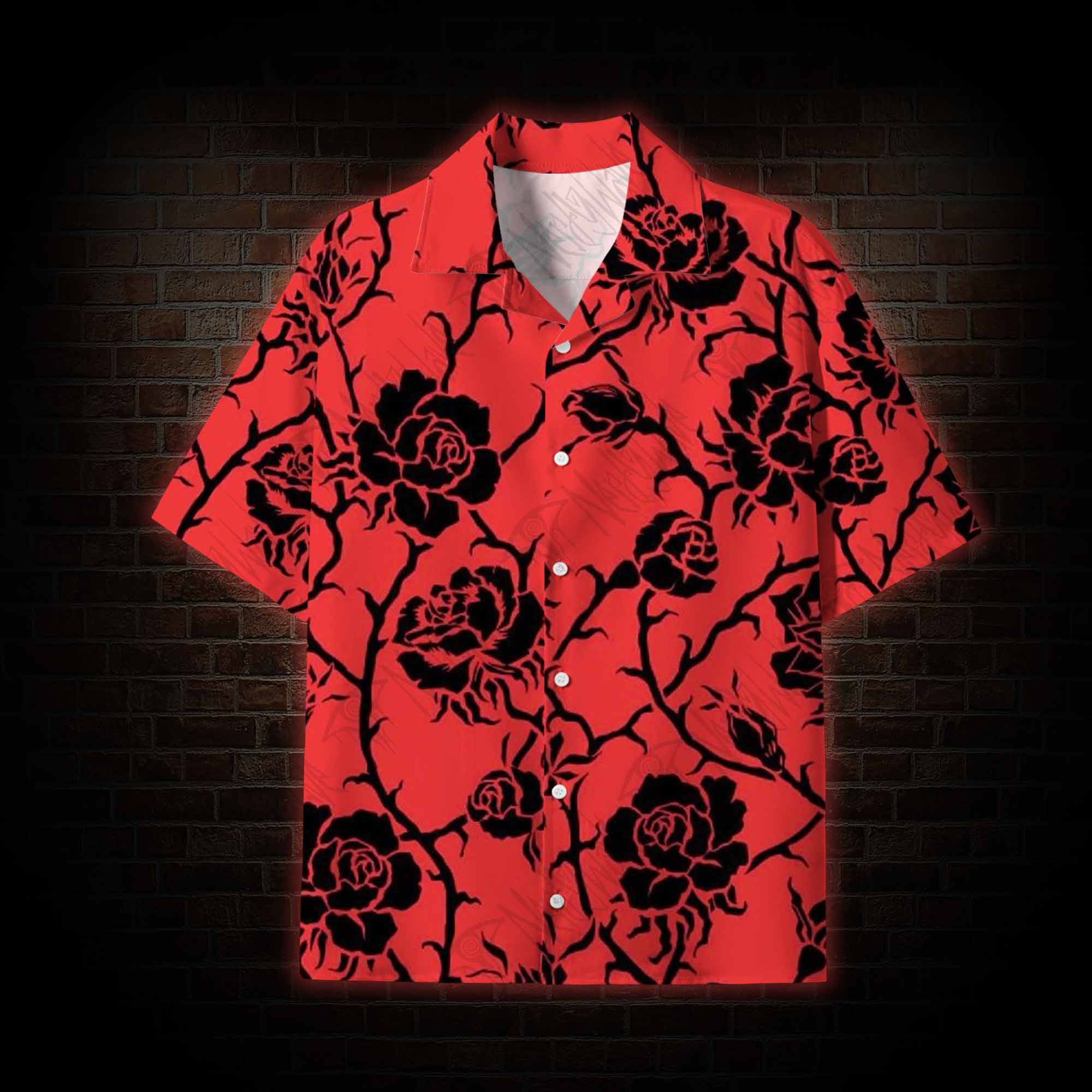  Rose Lightweight Hawaiian Shirt