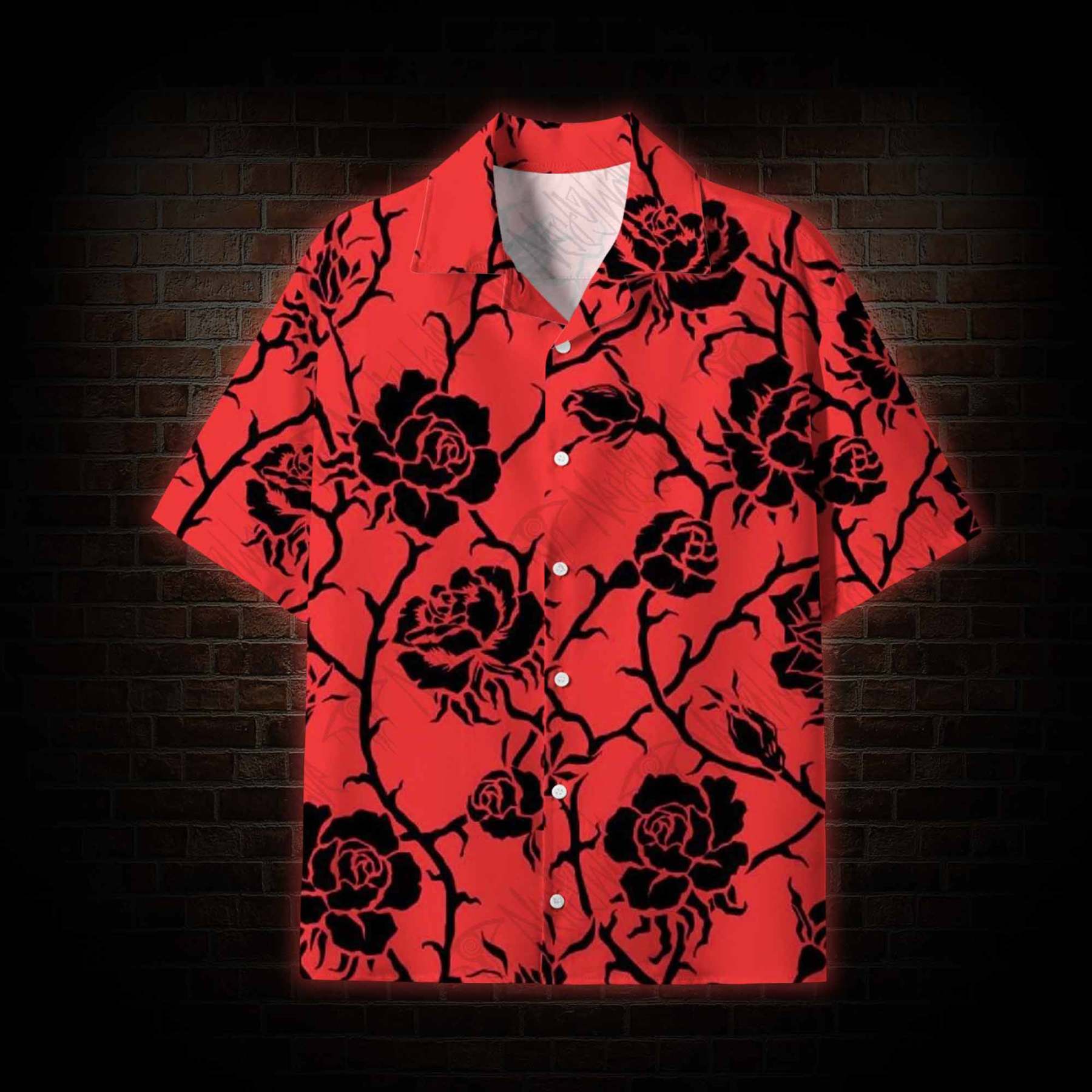  Rose Lightweight Hawaiian Shirt