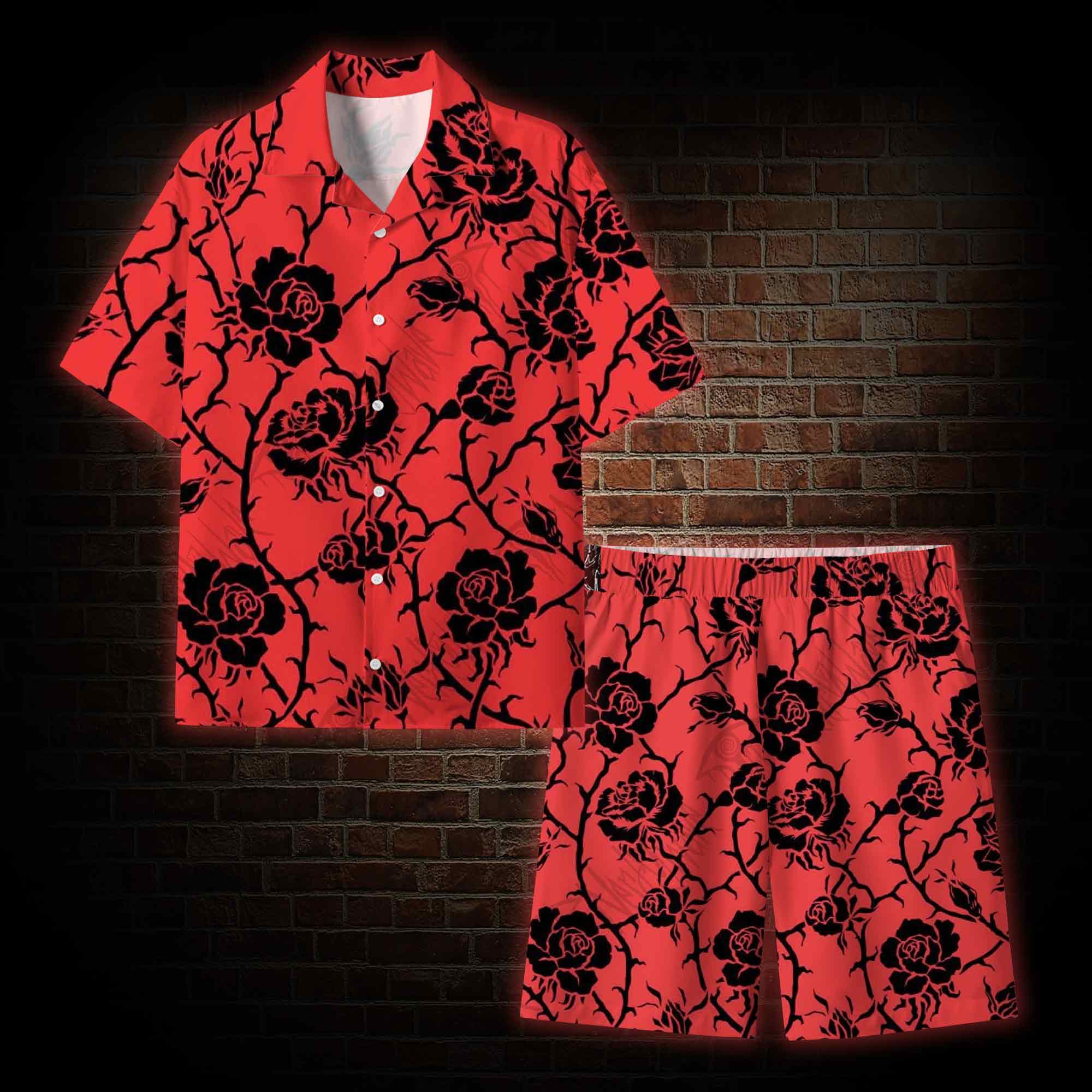  Rose Lightweight Hawaiian Shirt