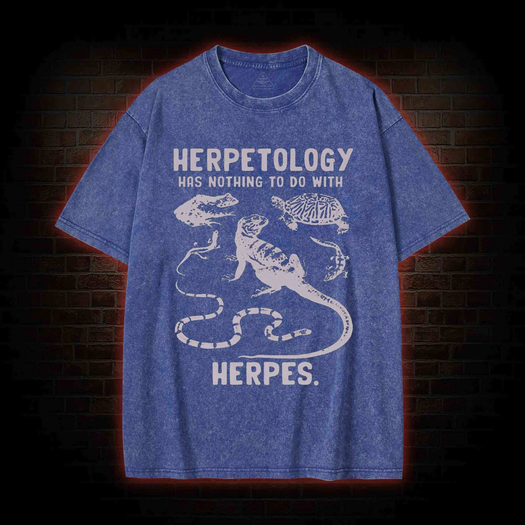 Herpetology Washed T-shirt