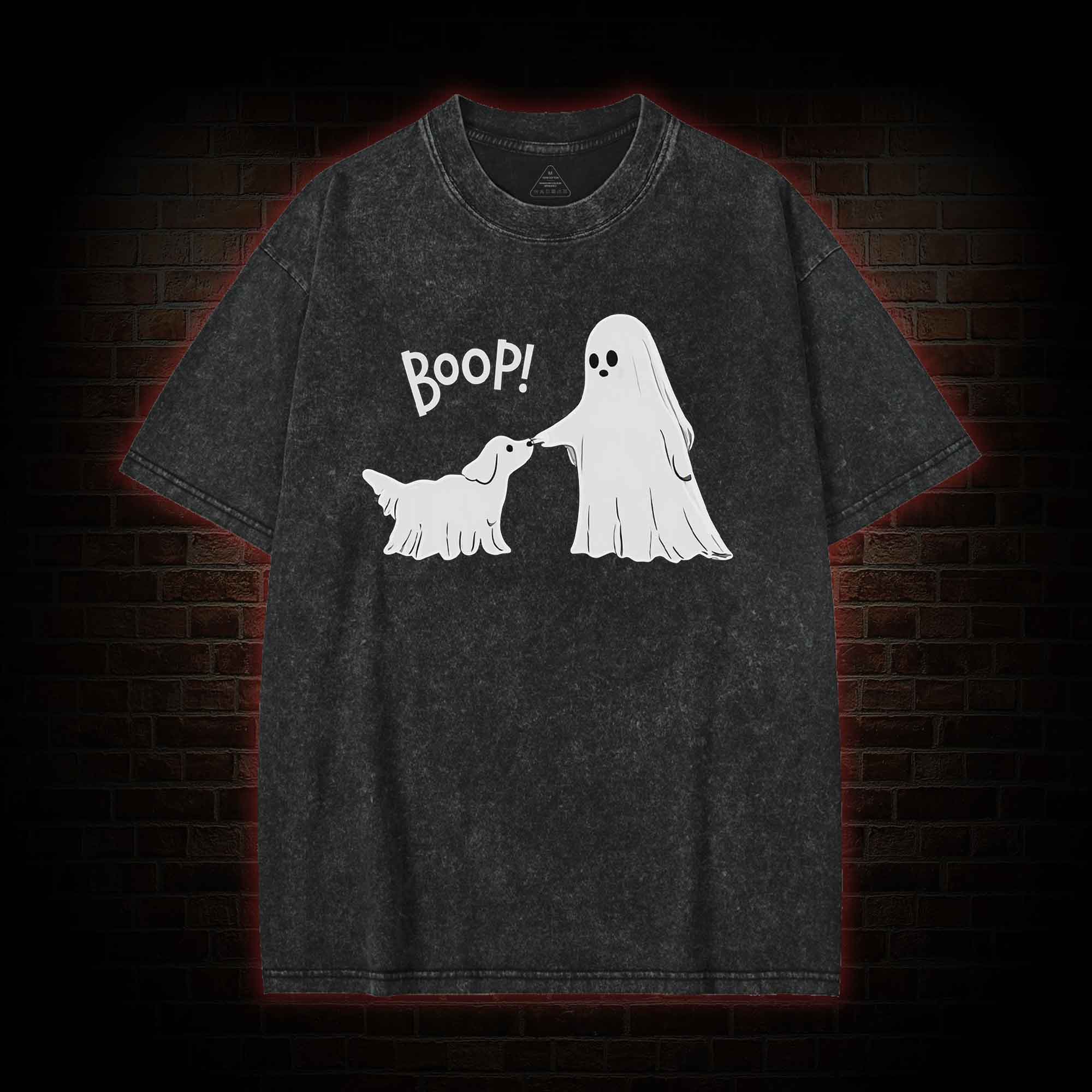 Boop Ghost Dog Washed T-shirt