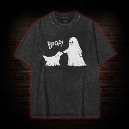 Boop Ghost Dog Washed T-shirt