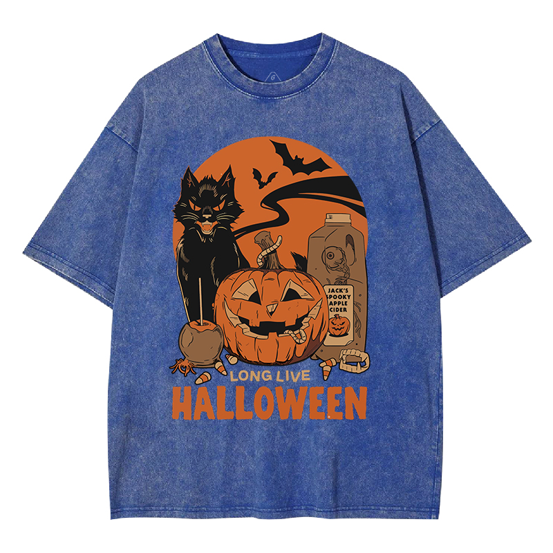 Long Live Halloween Washed T-shirt