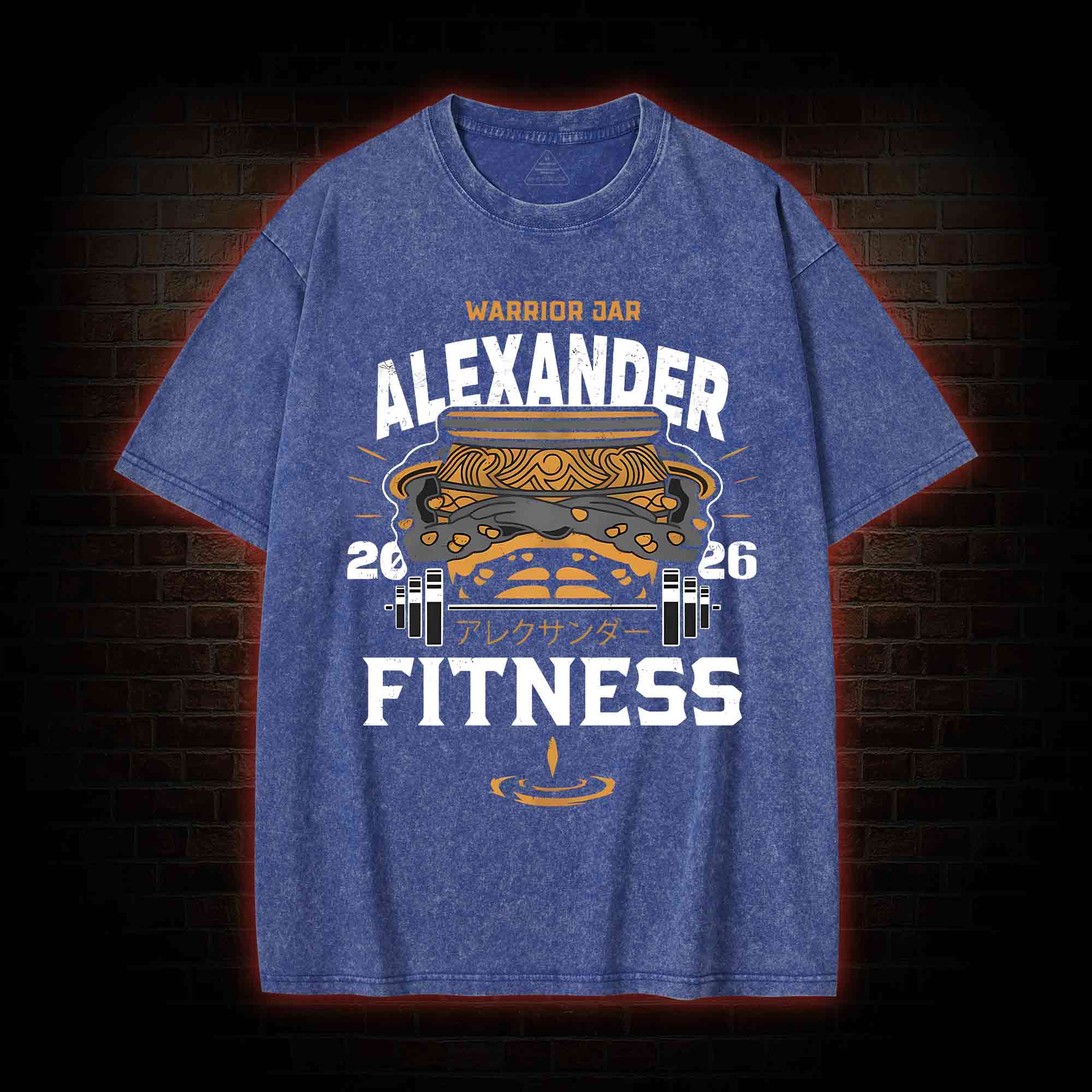 Warrior Jar Alexander Fitness Washed T-shirt
