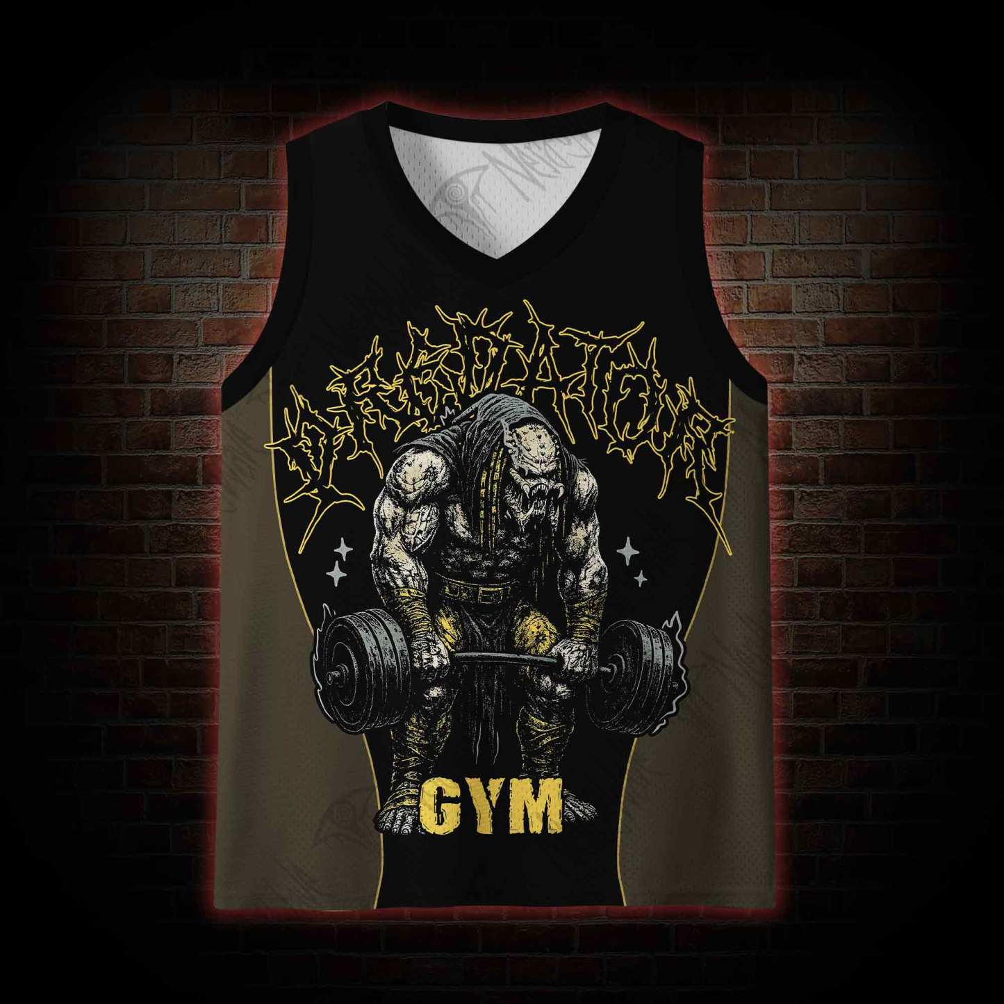 Alien Hunter Gym Mesh Jersey Tank Top