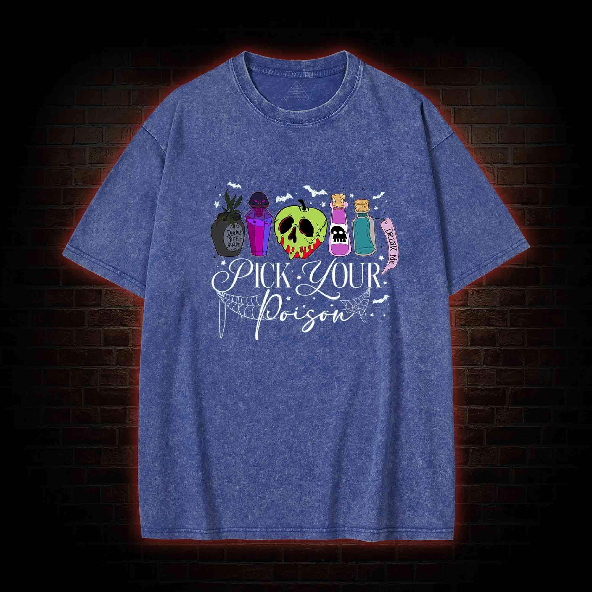 Pick Your Poison Halloween Washed T-shirt