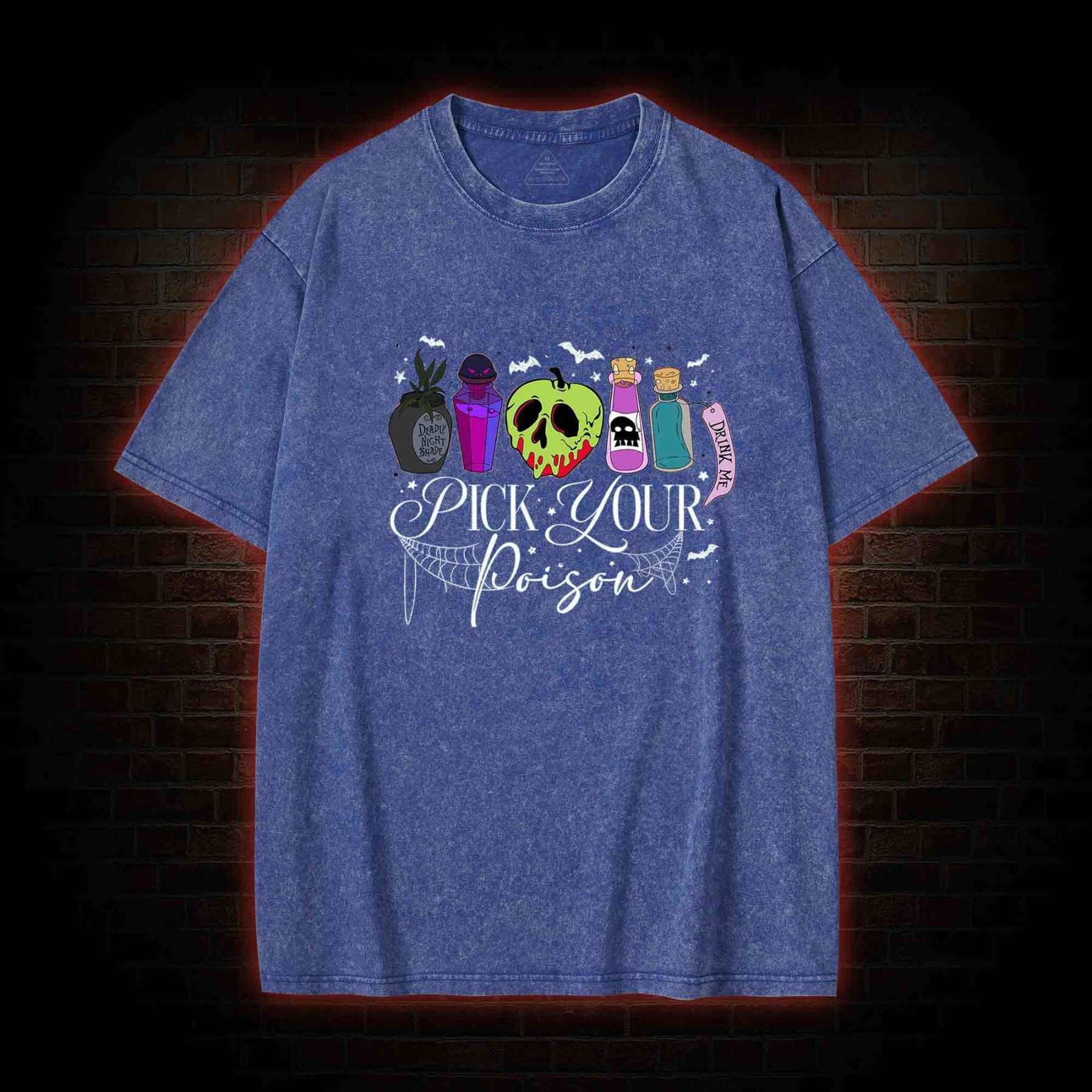 Pick Your Poison Halloween Washed T-shirt