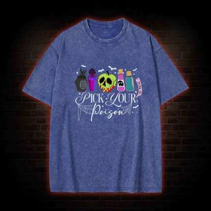 Pick Your Poison Halloween Washed T-shirt
