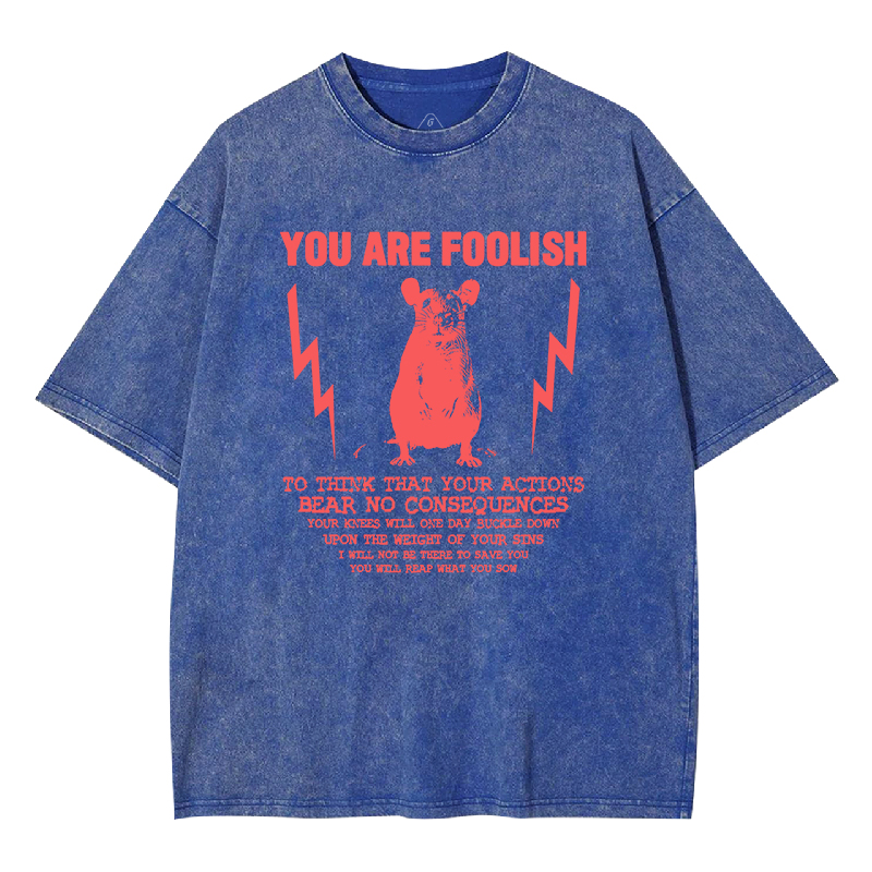 You Are Foolish Washed T-shirt