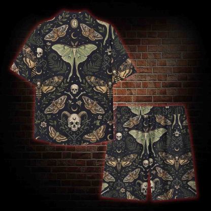  Mystical Moth Lightweight Hawaiian Shirt