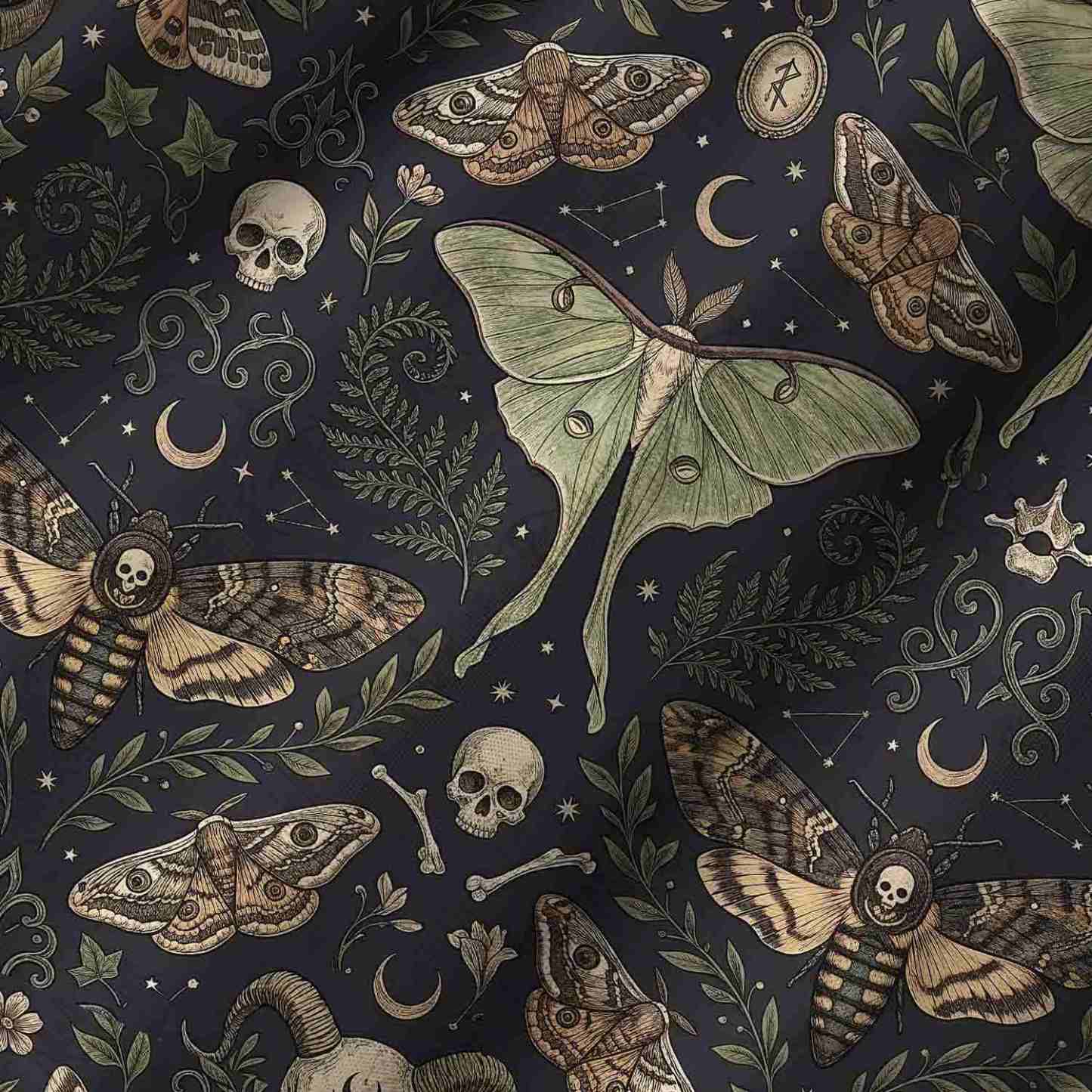  Mystical Moth Lightweight Hawaiian Shirt