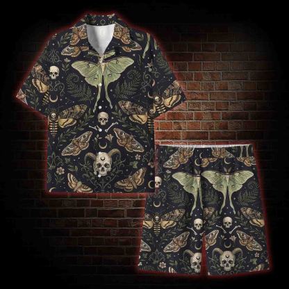  Mystical Moth Lightweight Hawaiian Shirt
