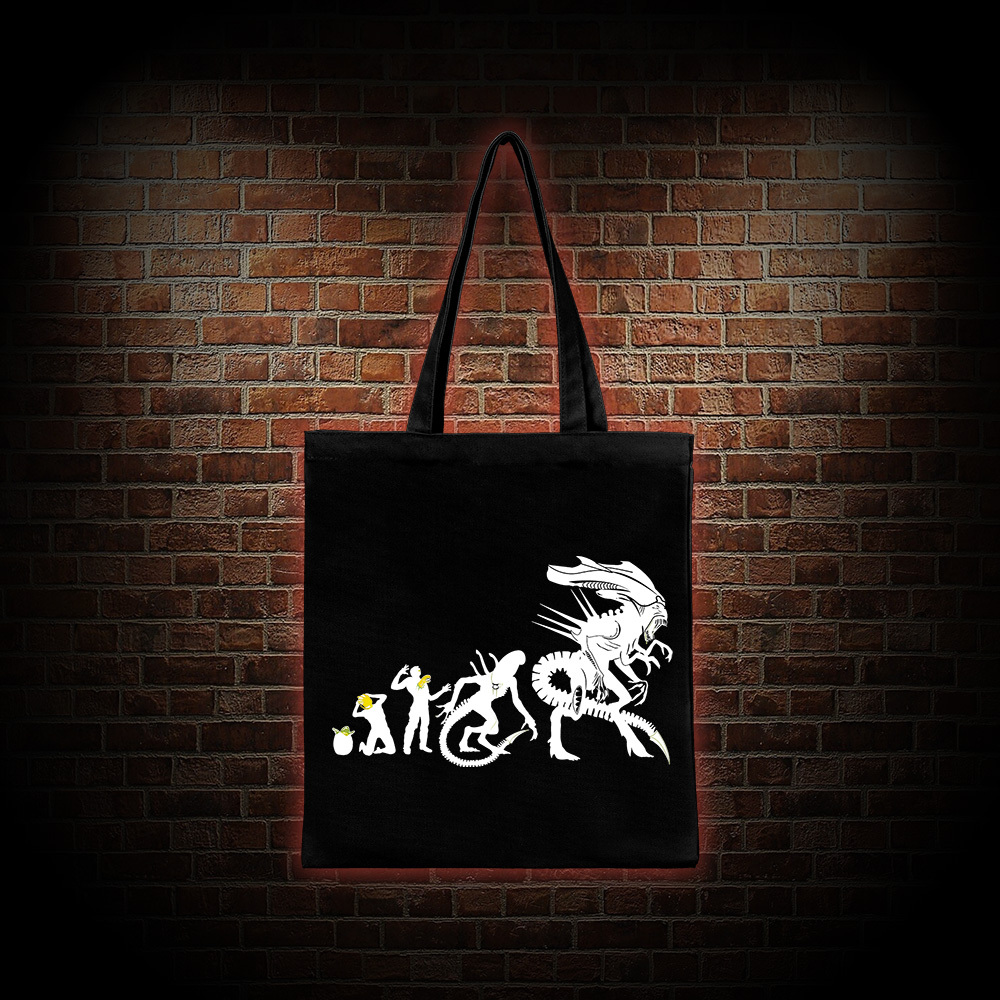 Alien Evolution Tote Bag