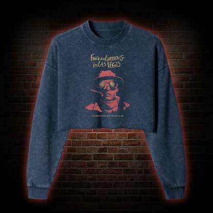 Too Weird to Live and too Rare to Die Washed Cropped Sweatshirts