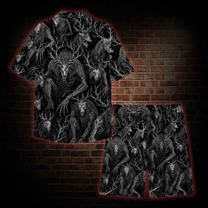 Midnight Wendigo Lightweight Hawaiian Shirt