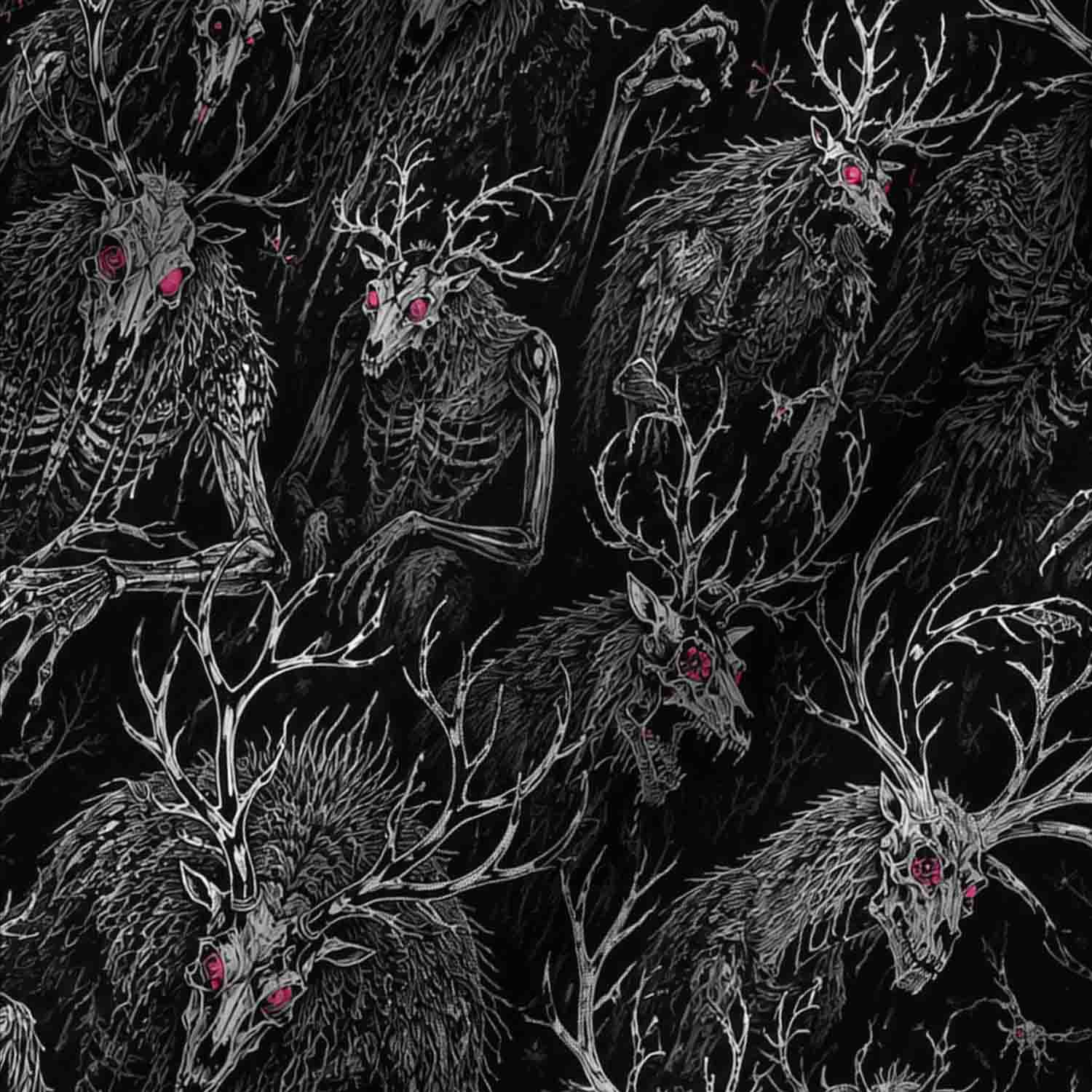 Midnight Wendigo Lightweight Hawaiian Shirt