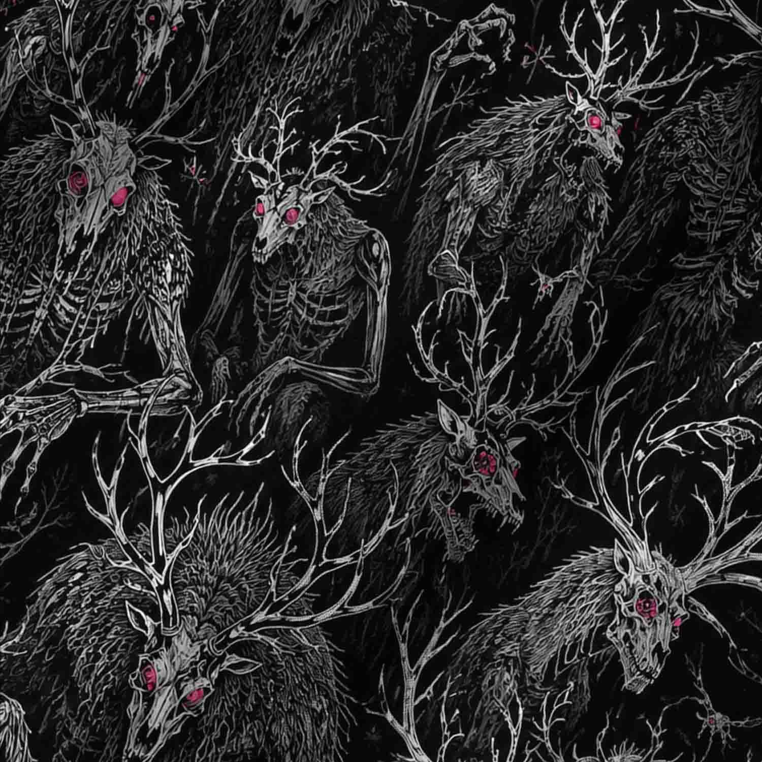Midnight Wendigo Lightweight Hawaiian Shirt
