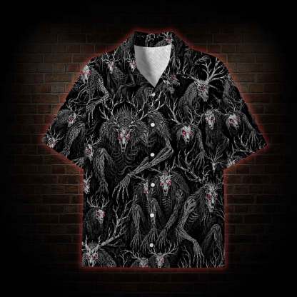 Midnight Wendigo Lightweight Hawaiian Shirt