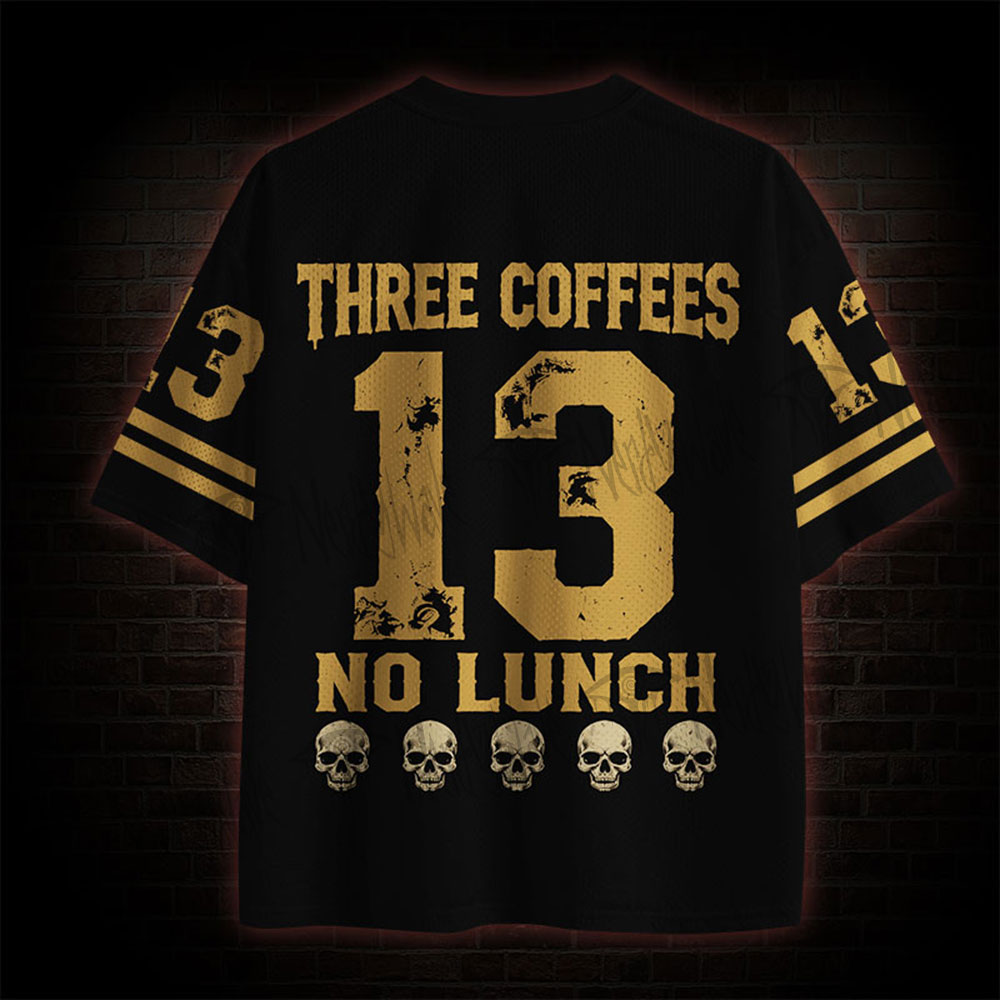 Three Coffees No Lunch Mesh Jersey