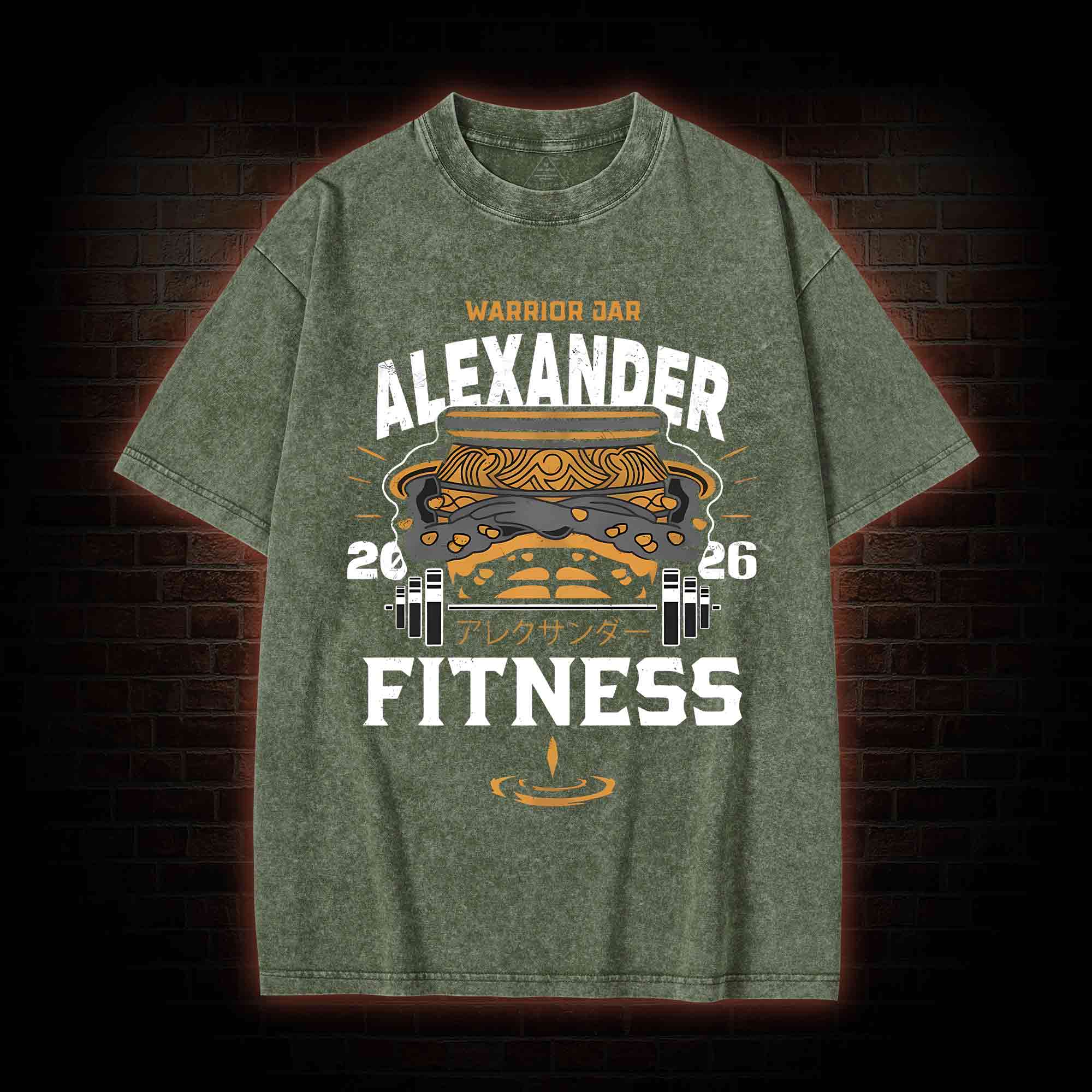 Warrior Jar Alexander Fitness Washed T-shirt