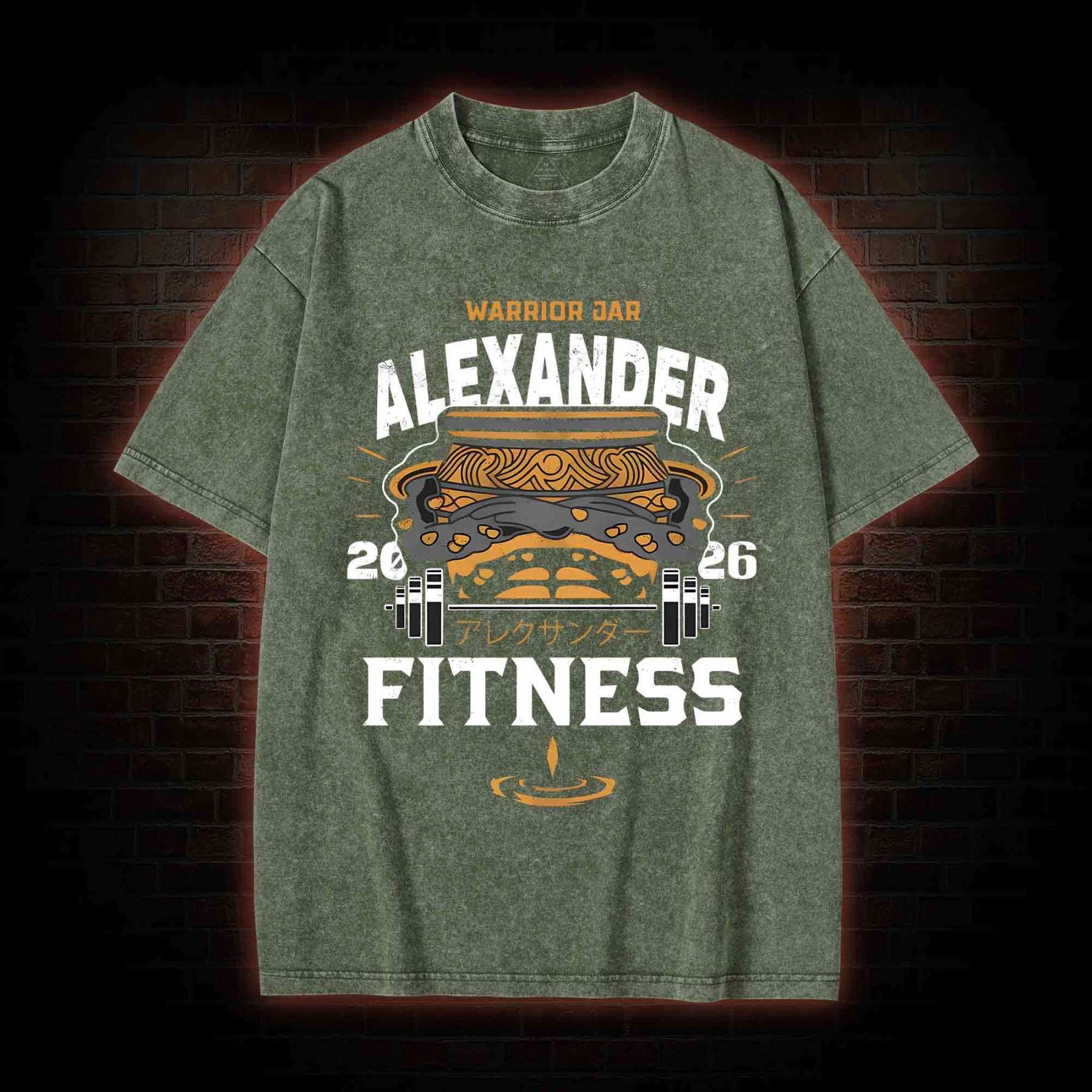 Warrior Jar Alexander Fitness Washed T-shirt