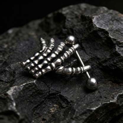 Gothic Skeleton Multi Style Piercing Jewelry Set