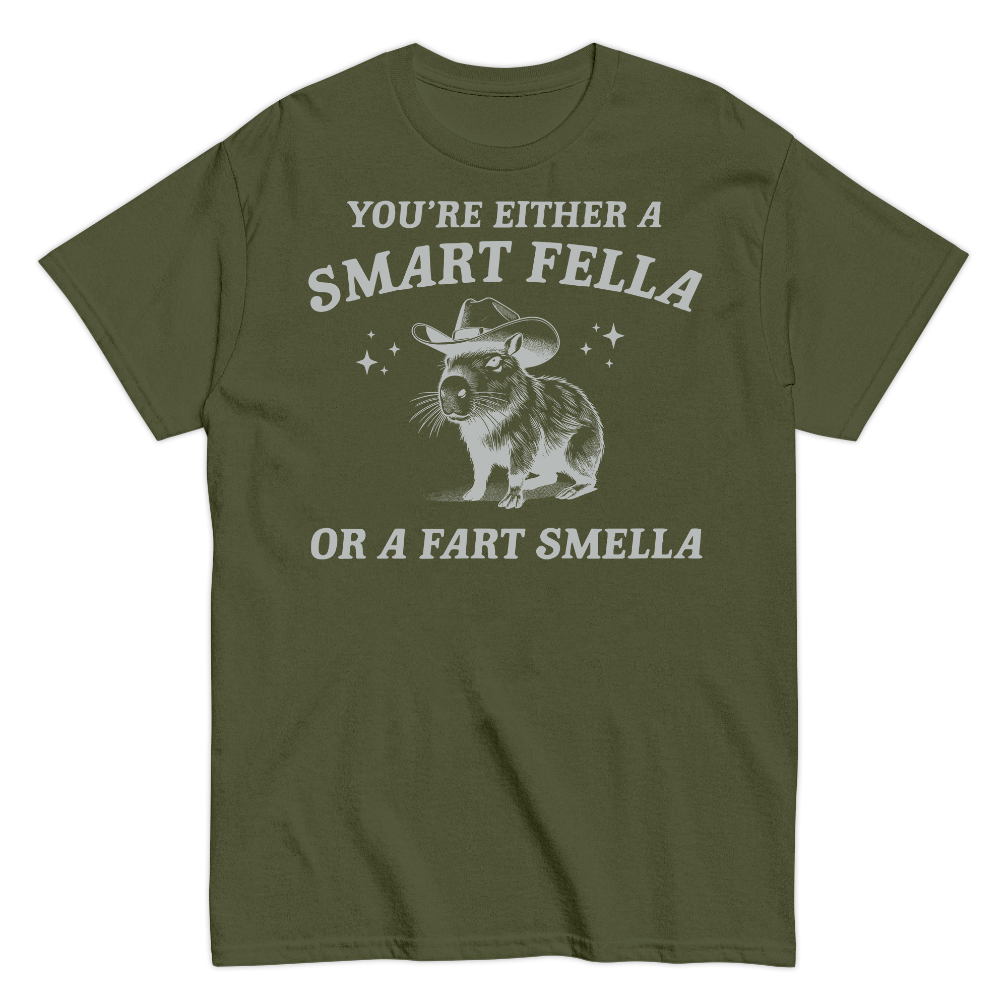 Smart Fella Or Fart Smella T-shirt