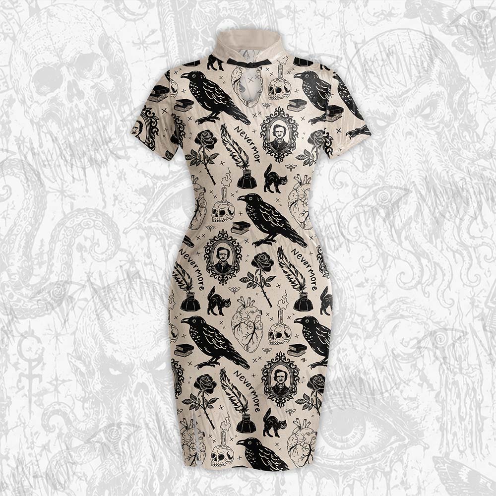 Raven's Ink Velvet Mini Dress