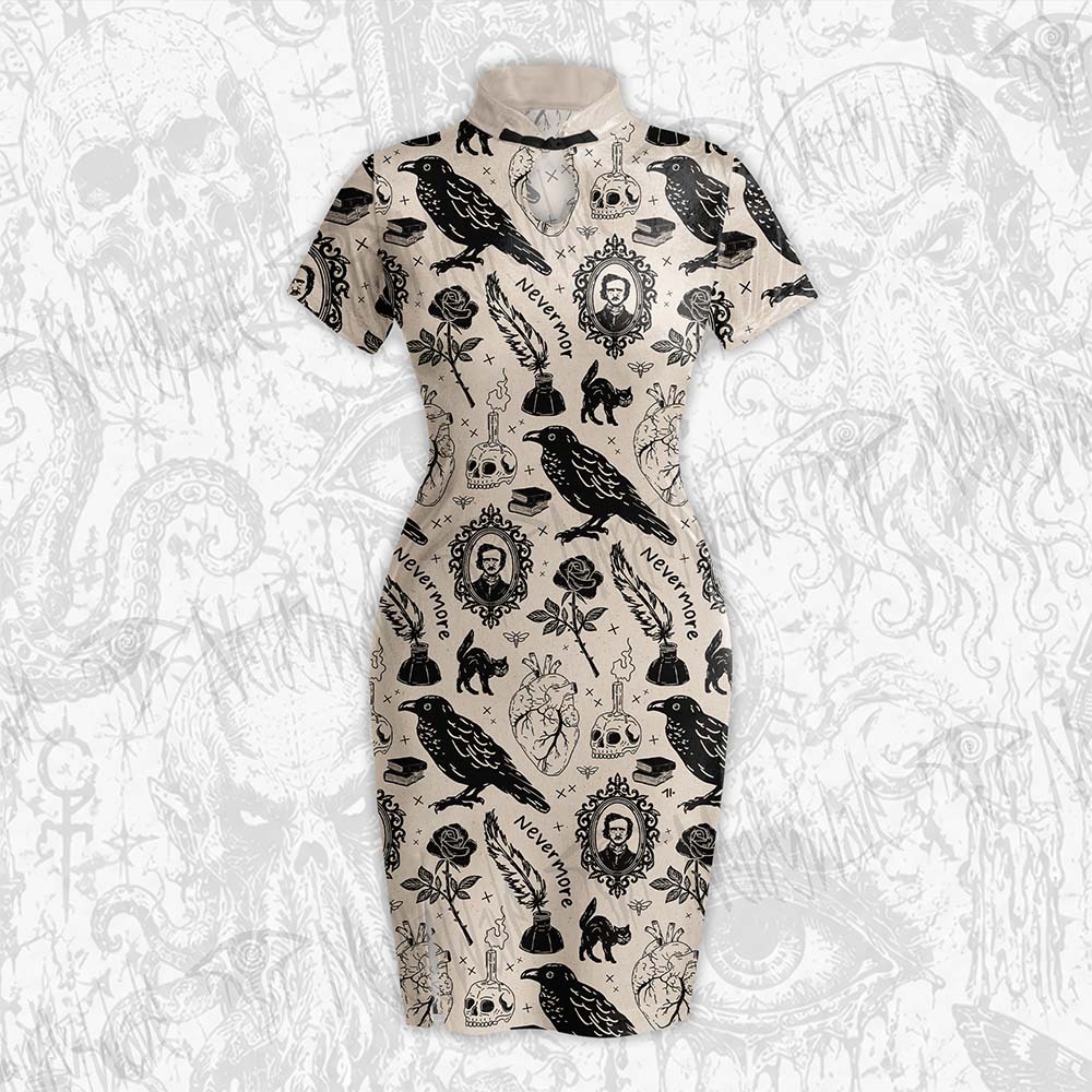 Raven's Ink Velvet Mini Dress