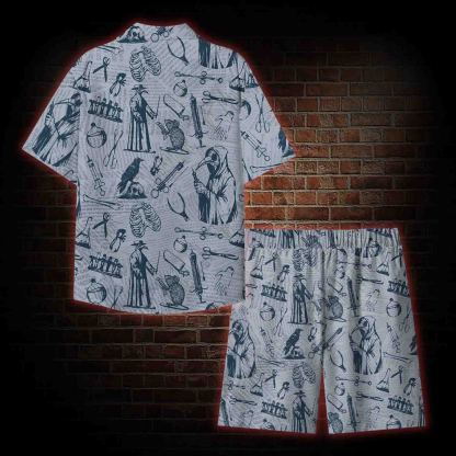  Black Death Lightweight Hawaiian Shirt