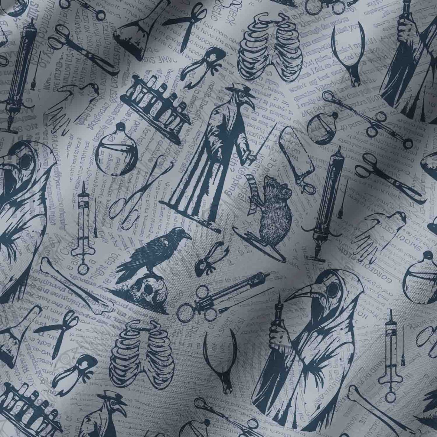  Black Death Lightweight Hawaiian Shirt