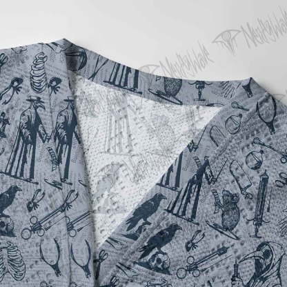  Black Death Pointelle Cardigan