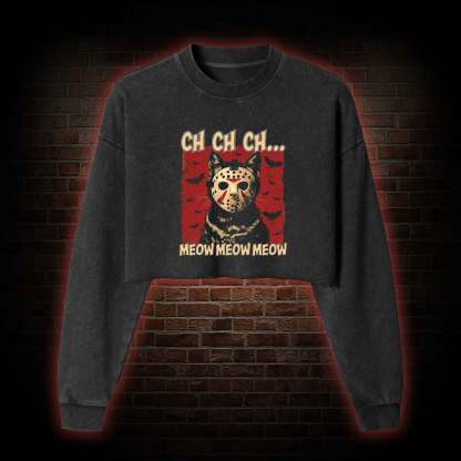 Ch Ch Ch Washed Cropped Sweatshirts