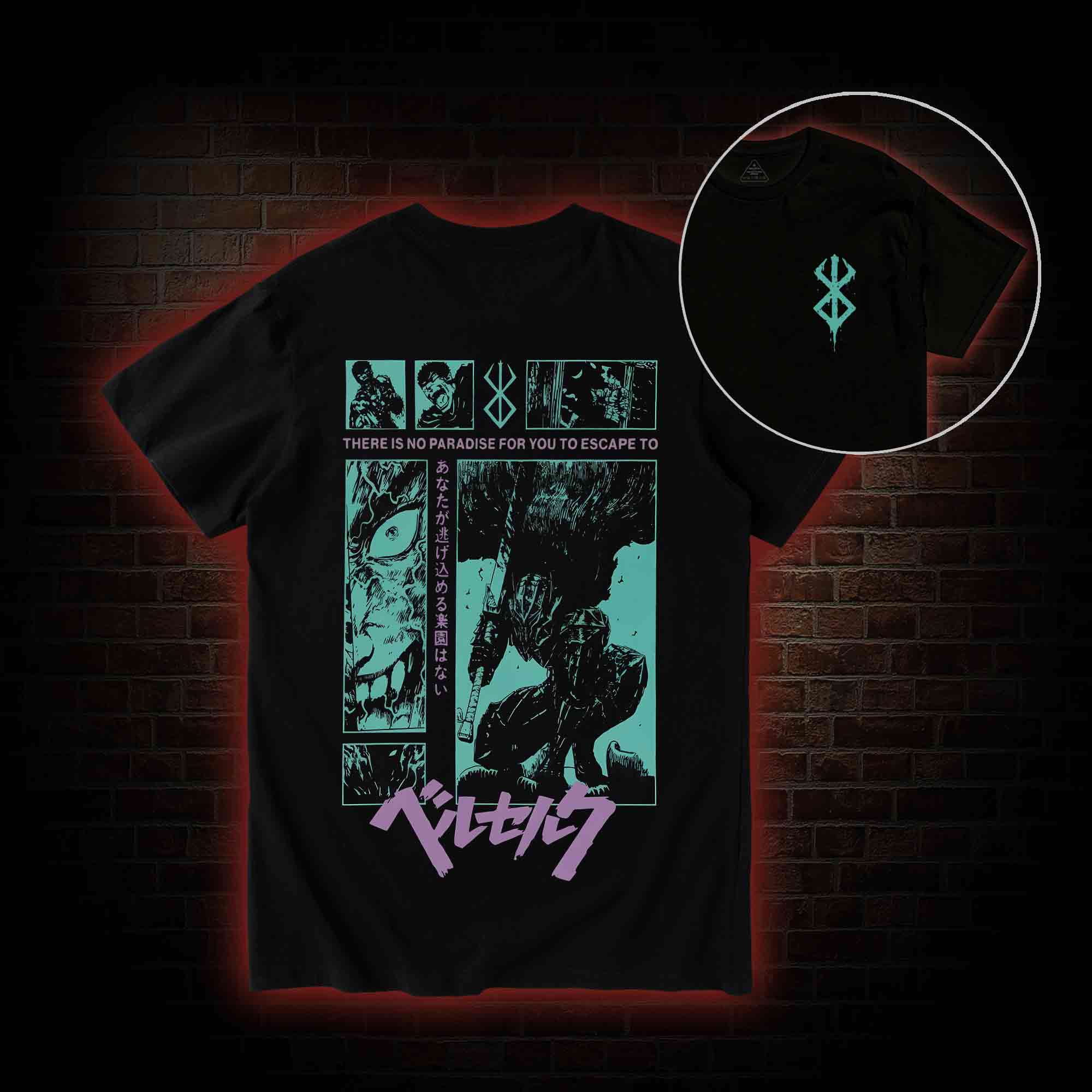 Berserk Guts Back Print T-Shirt