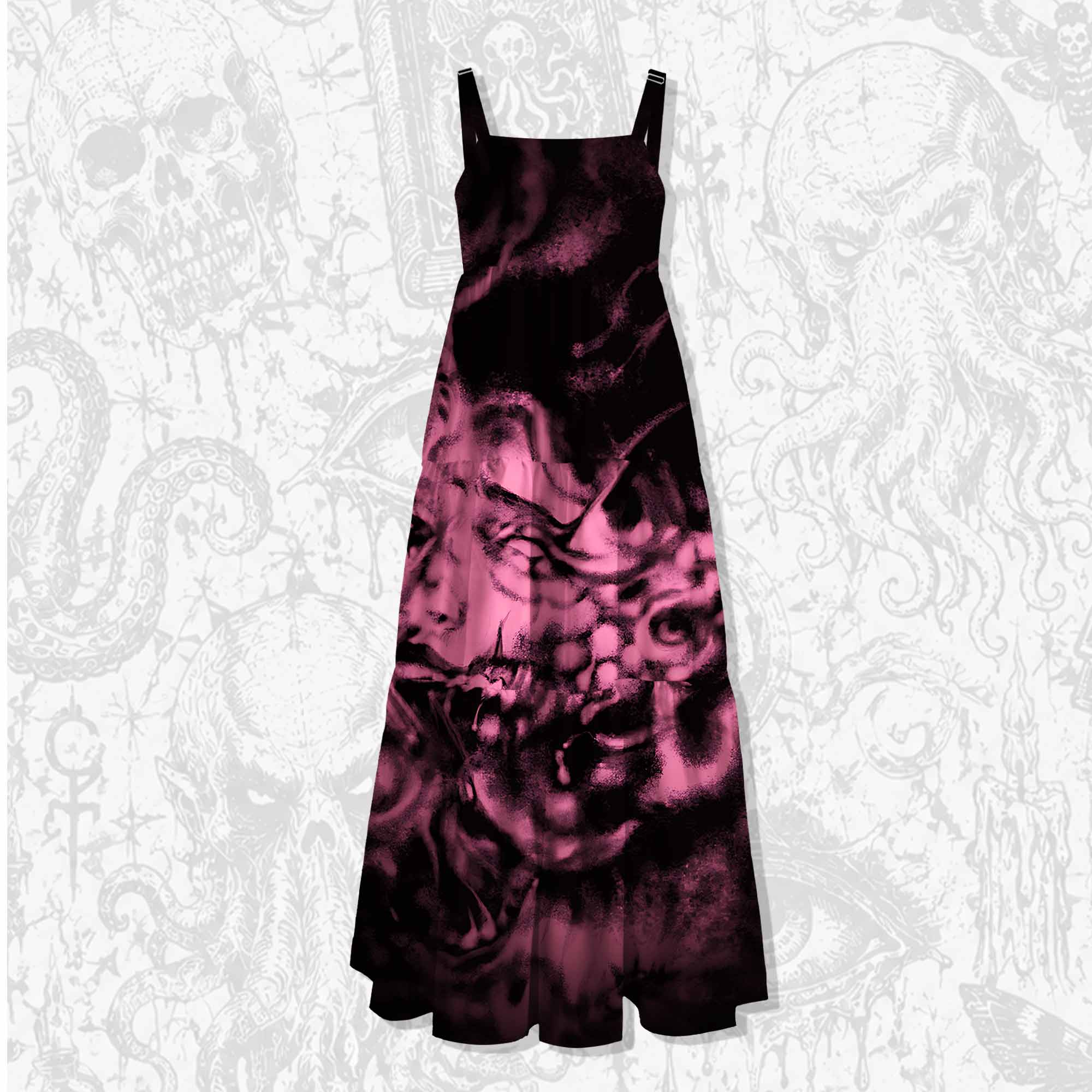 Fragmented Soul Wide Straps Maxi Dress