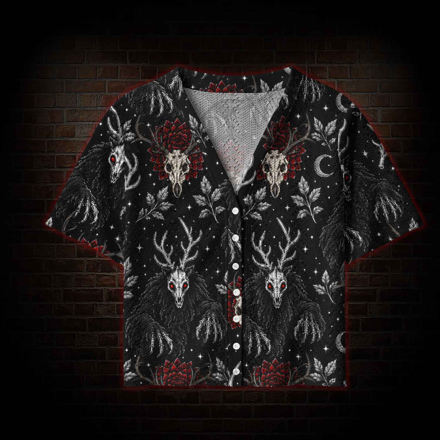 Wendigo Skulls Pointelle Cardigan