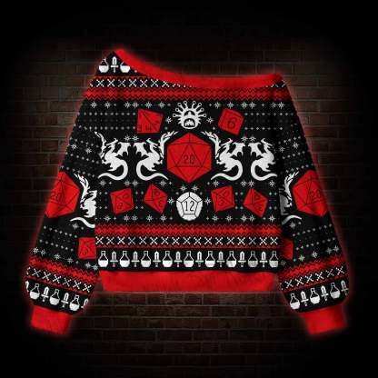 Merry Critmas Off Shoulder Ugly Sweater