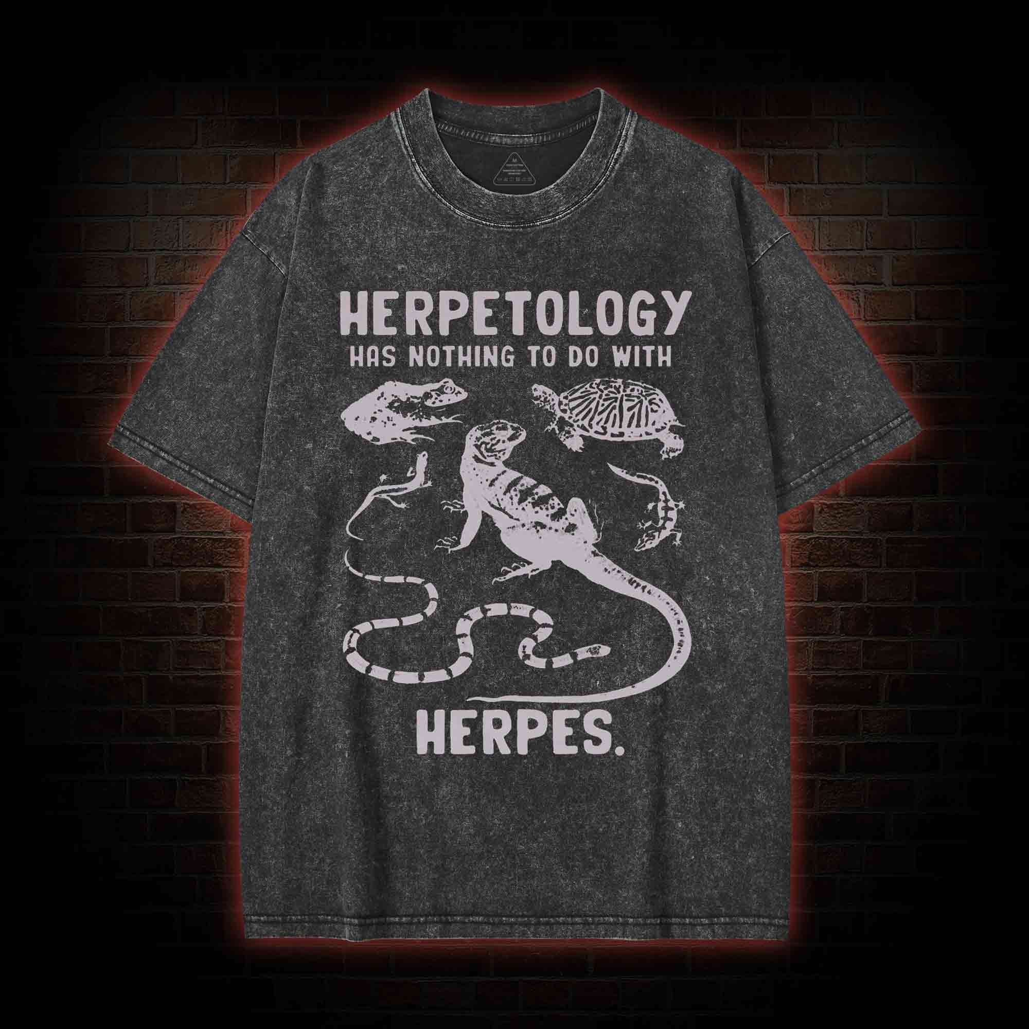 Herpetology Washed T-shirt