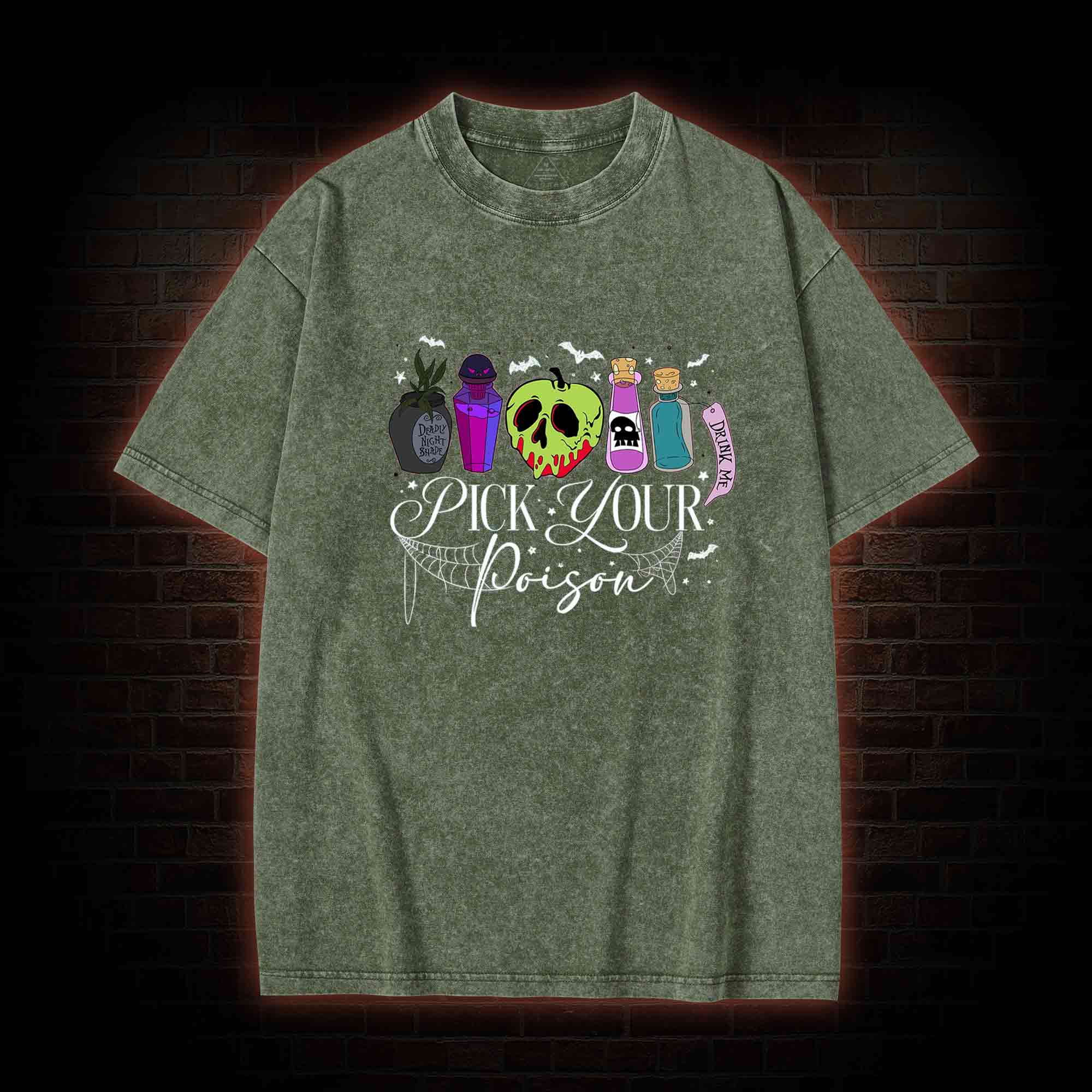 Pick Your Poison Halloween Washed T-shirt