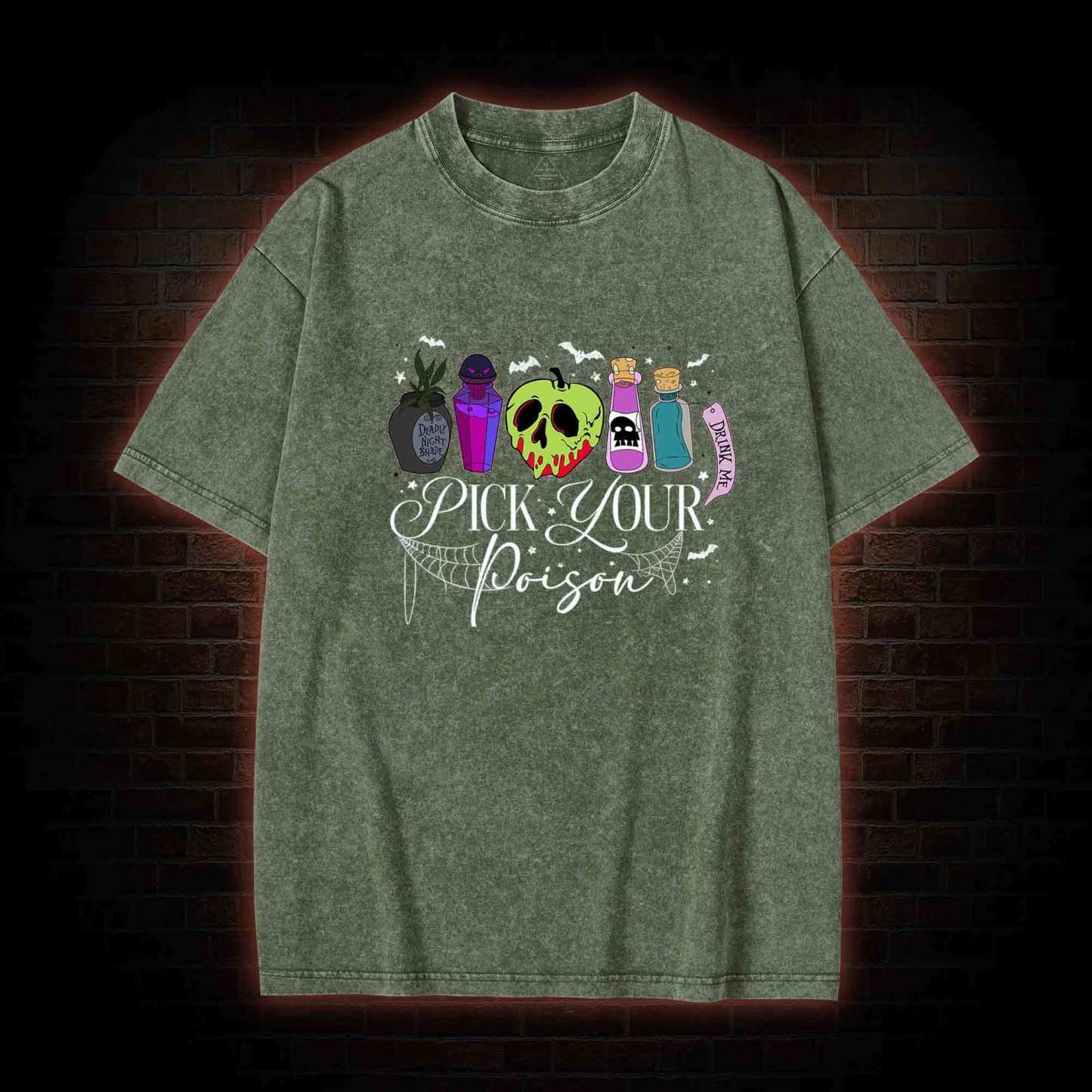Pick Your Poison Halloween Washed T-shirt