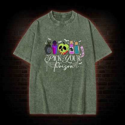 Pick Your Poison Halloween Washed T-shirt