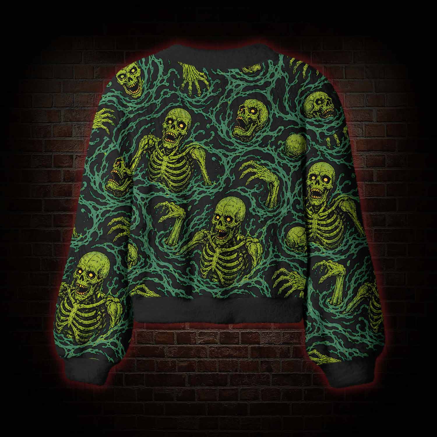 Toxic Skeleton Tide Women's Cardigan Sweater