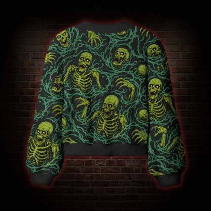 Toxic Skeleton Tide Women's Cardigan Sweater