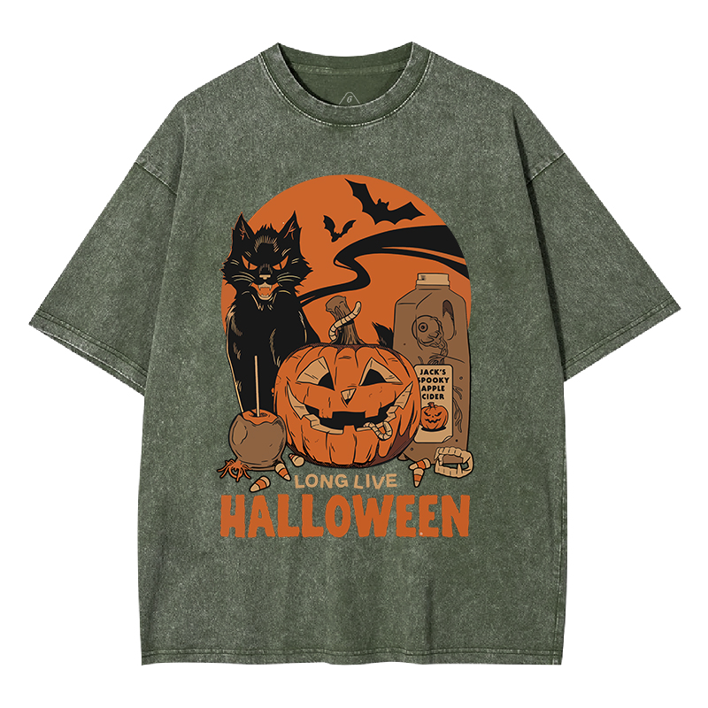Long Live Halloween Washed T-shirt
