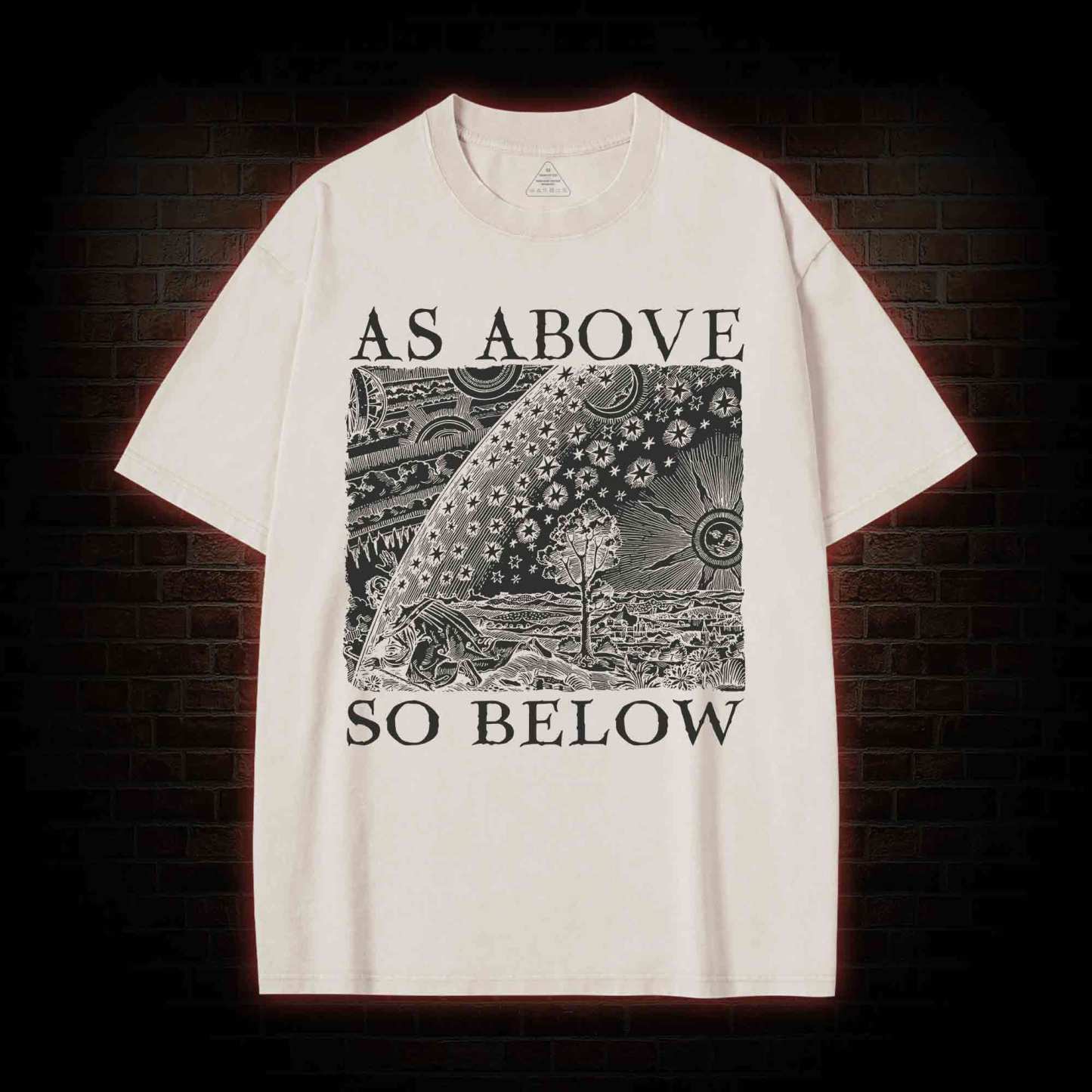 As Above So Below Washed T-shirt