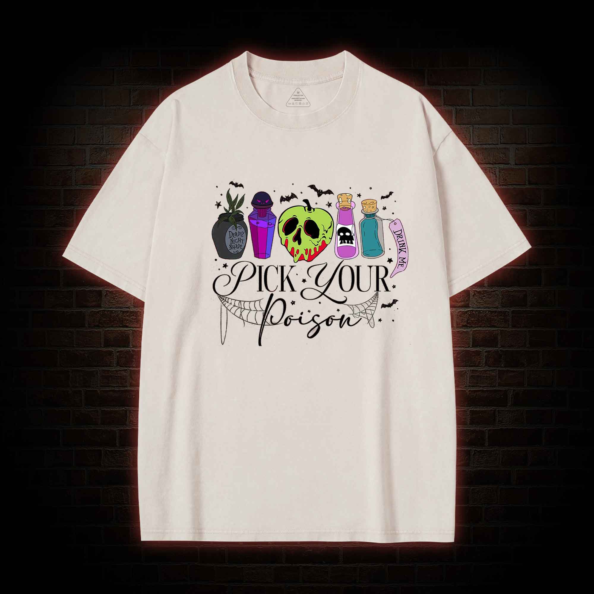 Pick Your Poison Halloween Washed T-shirt